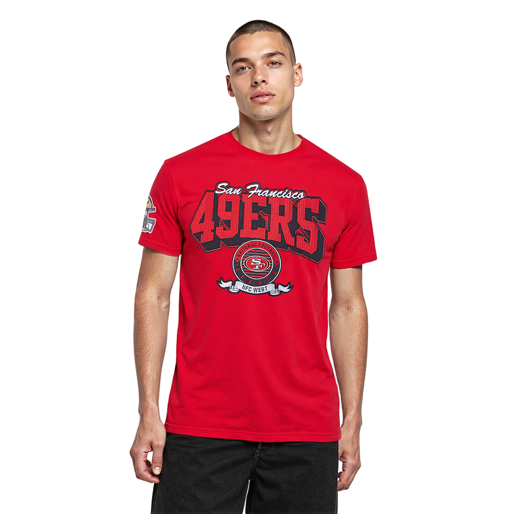 NFL SAN FRANCISCO 49ERS TEAM BADGE MEN'S SJ TEE (RED)