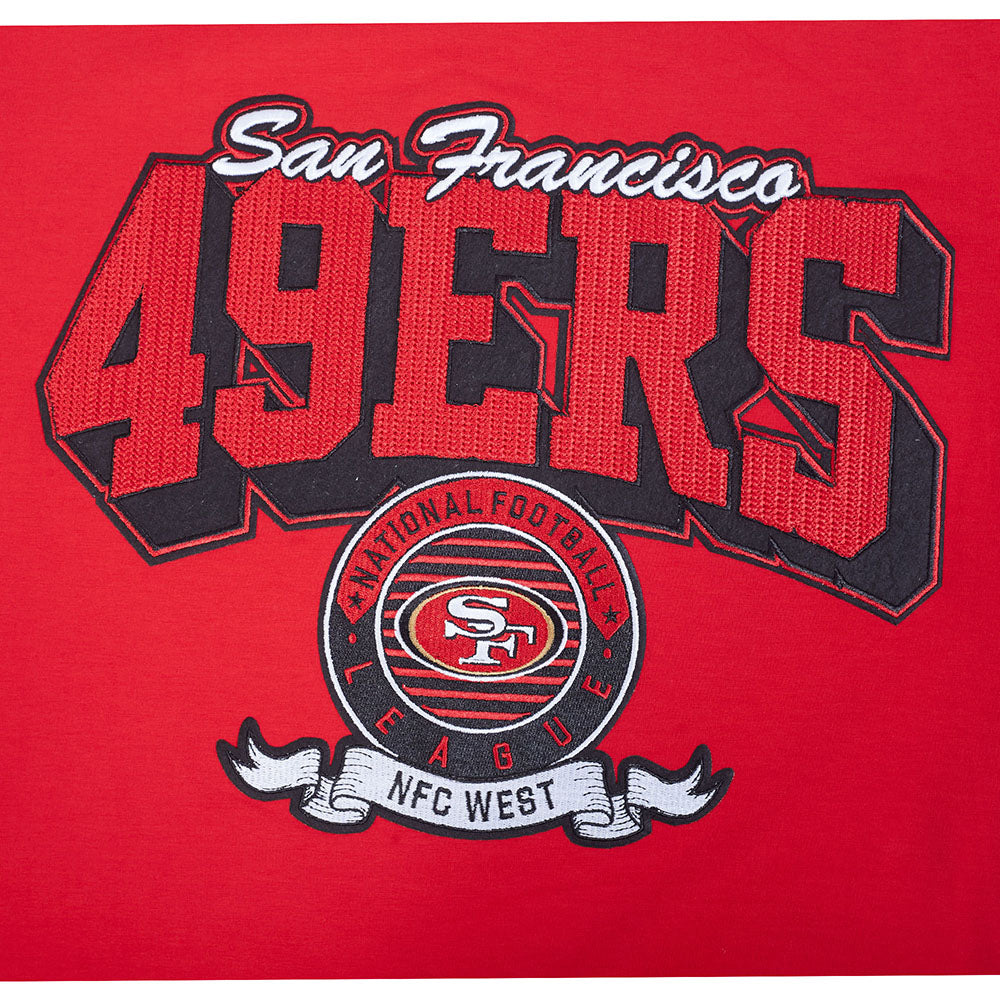 NFL SAN FRANCISCO 49ERS TEAM BADGE MEN'S SJ TEE (RED)