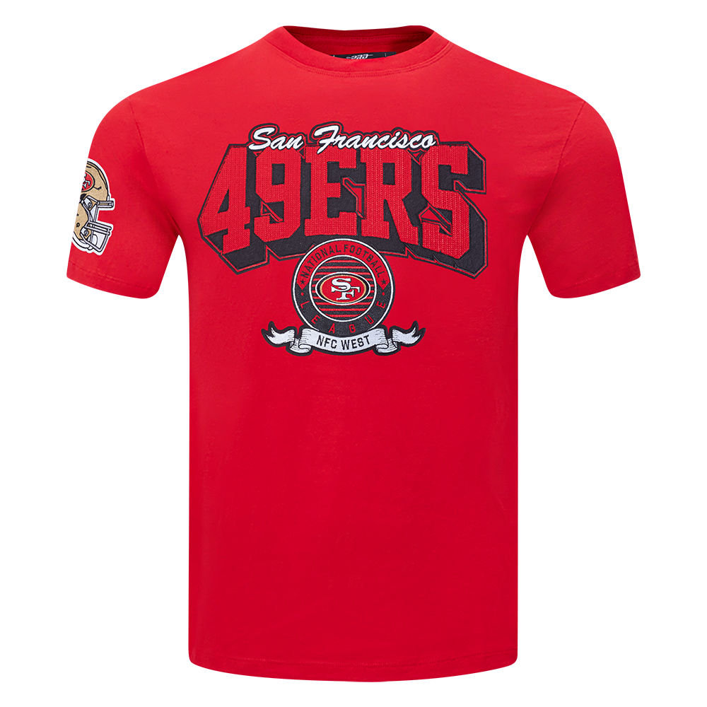 NFL SAN FRANCISCO 49ERS TEAM BADGE MEN'S SJ TEE (RED)