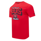 NFL SAN FRANCISCO 49ERS TEAM BADGE MEN'S SJ TEE (RED)
