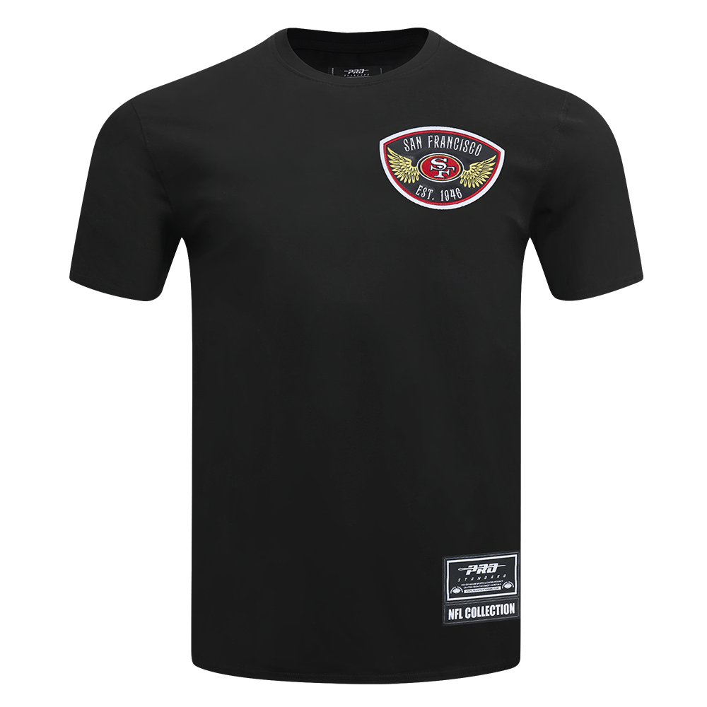 NFL SAN FRANCISCO 49ERS BORN FOR SPORT T-SHIRT EN JERSEY SIMPLE POUR HOMME (NOIR)