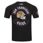 NFL SAN FRANCISCO 49ERS BORN FOR SPORT T-SHIRT EN JERSEY SIMPLE POUR HOMME (NOIR)