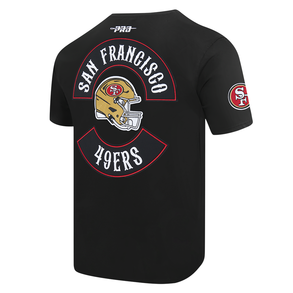 NFL SAN FRANCISCO 49ERS BORN FOR SPORT T-SHIRT EN JERSEY SIMPLE POUR HOMME (NOIR)