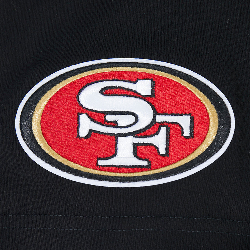 NFL SAN FRANCISCO 49ERS BORN FOR SPORT T-SHIRT EN JERSEY SIMPLE POUR HOMME (NOIR)