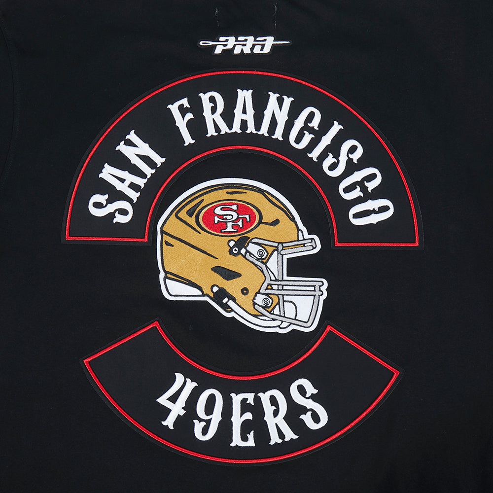 NFL SAN FRANCISCO 49ERS BORN FOR SPORT T-SHIRT EN JERSEY SIMPLE POUR HOMME (NOIR)