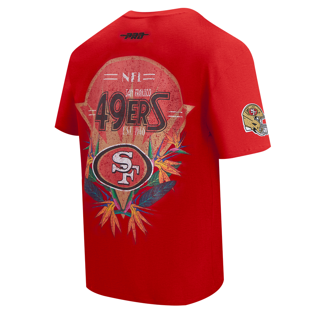 NFL SAN FRANCISCO 49ERS PARADISE T-SHIRT À MANCHES COURTES POUR HOMME (ROUGE)