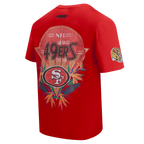 NFL SAN FRANCISCO 49ERS PARADISE T-SHIRT À MANCHES COURTES POUR HOMME (ROUGE)