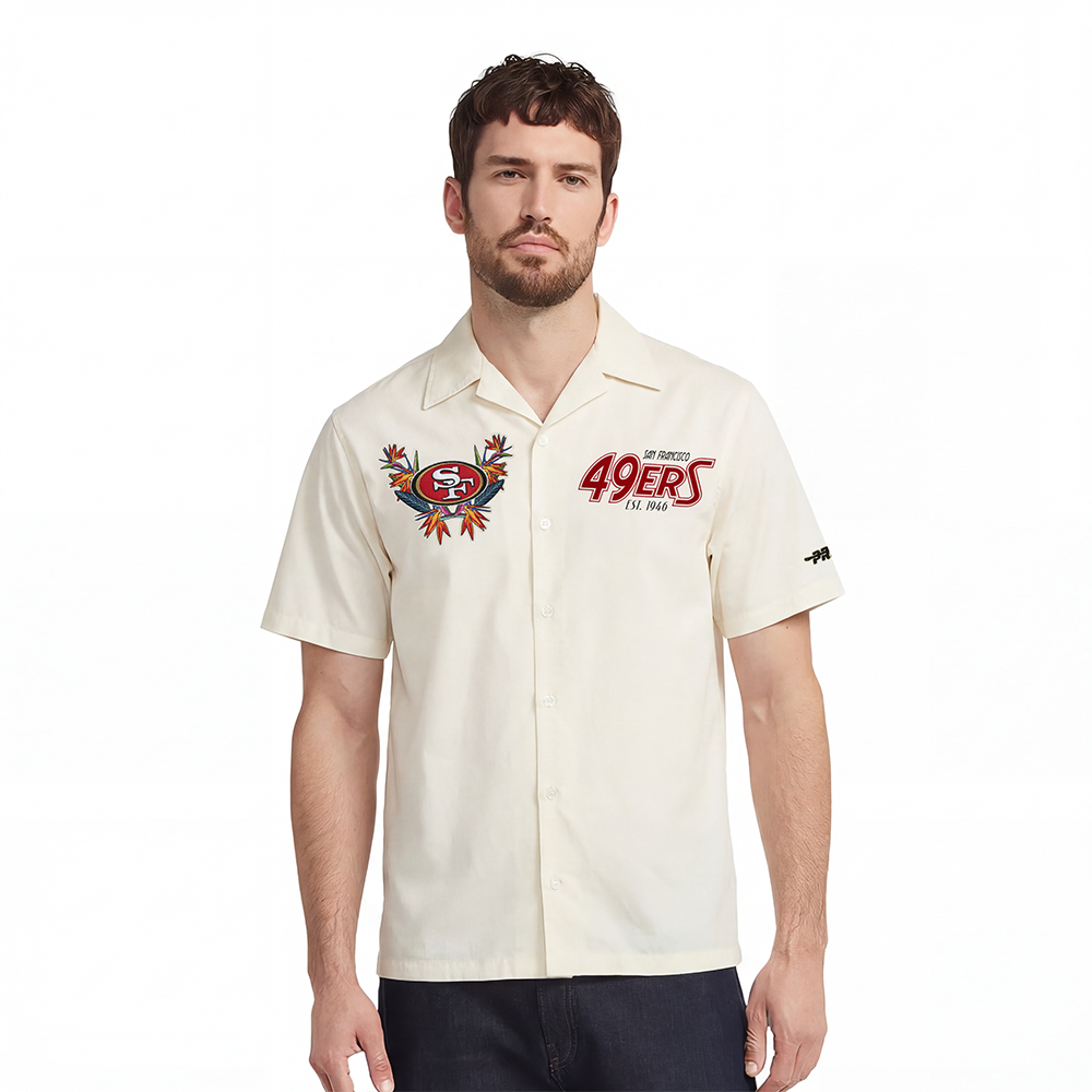 NFL SAN FRANCISCO 49ERS PARADISE BOUTONNÉ POUR HOMME (COQUILLE D'ŒUF)