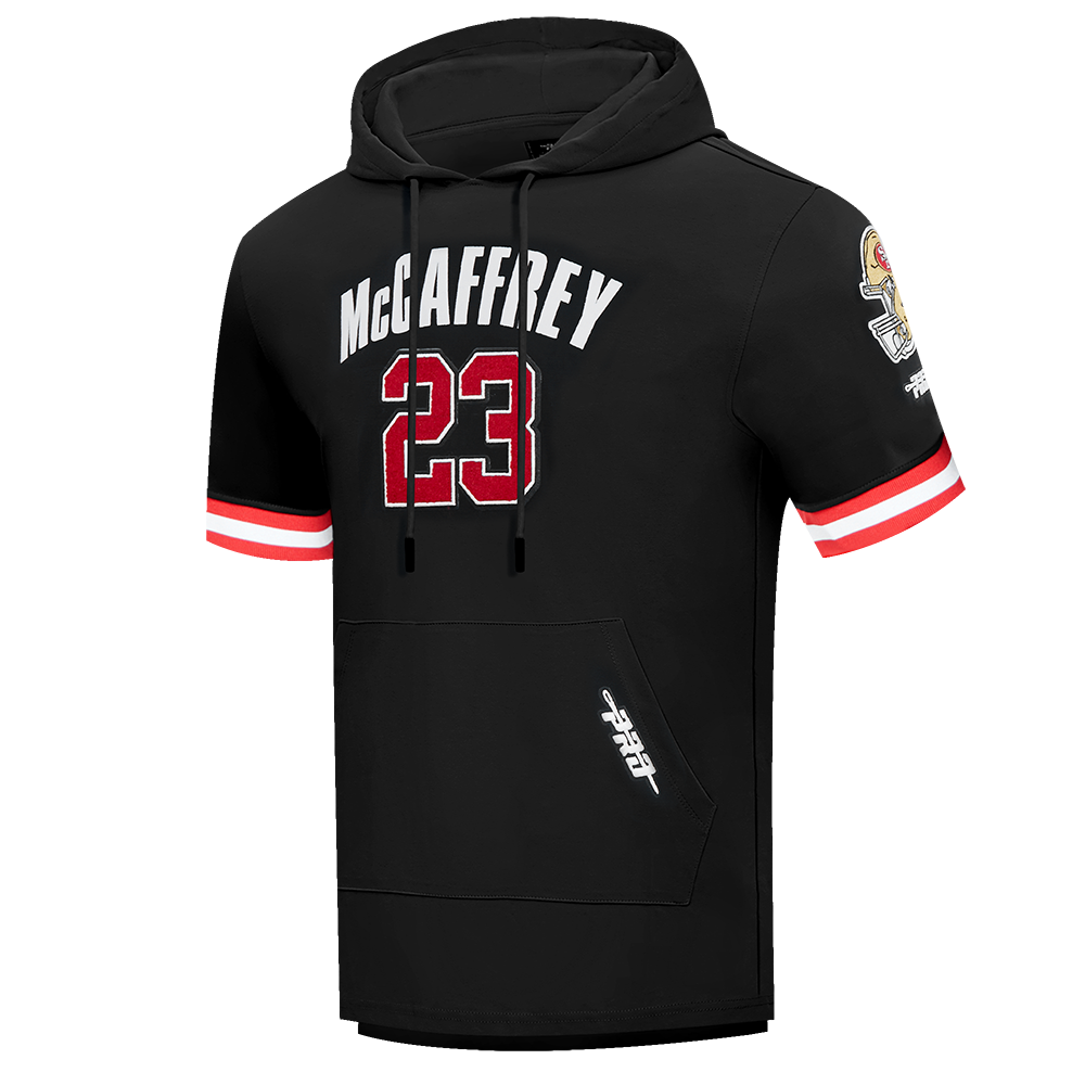 NFL SAN FRANCISCO 49ERS CHRISTIAN MCCAFFREY #23 CLASSIC PNN SS POUR HOMME (NOIR/ROUGE)