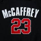 NFL SAN FRANCISCO 49ERS CHRISTIAN MCCAFFREY #23 CLASSIC PNN SS POUR HOMME (NOIR/ROUGE)
