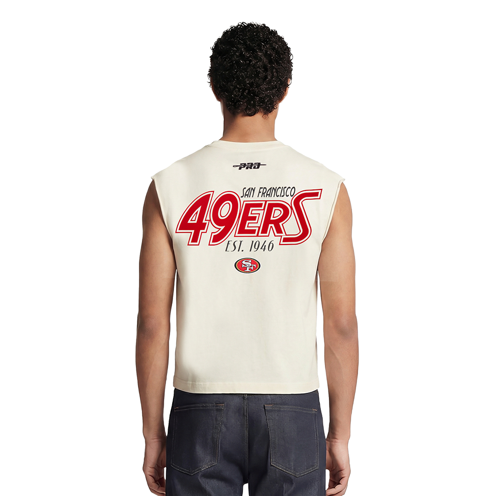 NFL SAN FRANCISCO 49ERS PARADISE MEN'S S/S TEE (EGGSHELL)