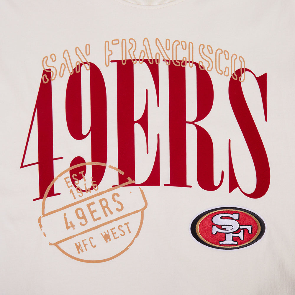 NFL SAN FRANCISCO 49ERS  MEN'S S/S TEE (EGGSHELL)