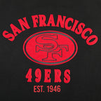 NFL SAN FRANCISCO 49ERS FIRST TEAM MEN'S RAGLAN TEE (EGGSHELL/ BLACK)