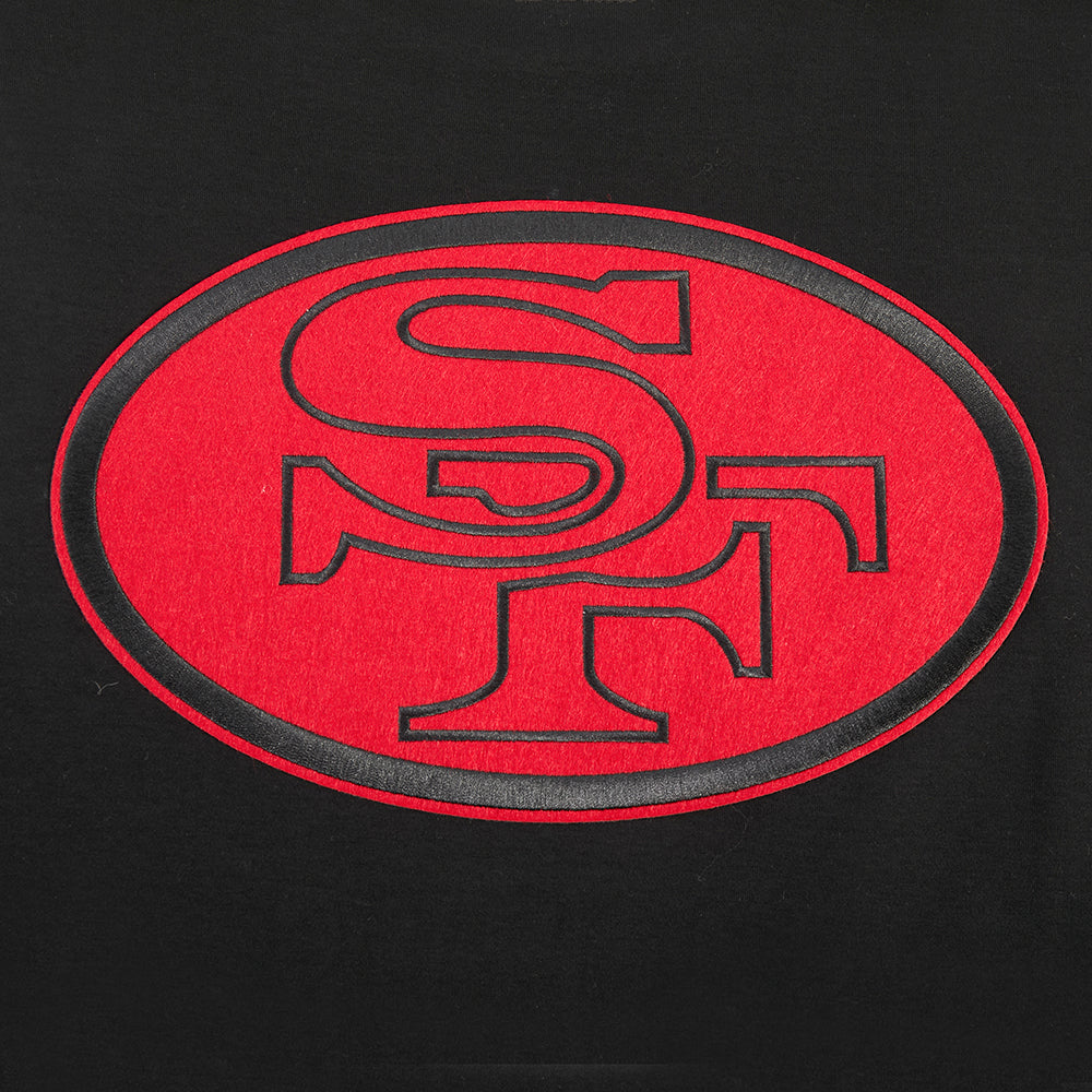 NFL SAN FRANCISCO 49ERS FIRST TEAM MEN'S RAGLAN TEE (EGGSHELL/ BLACK)