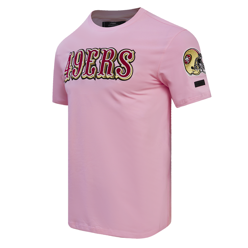 NFL SAN FRANCISCO 49ERS LOGO PRO TEAM MEN'S TEE (PINK)
