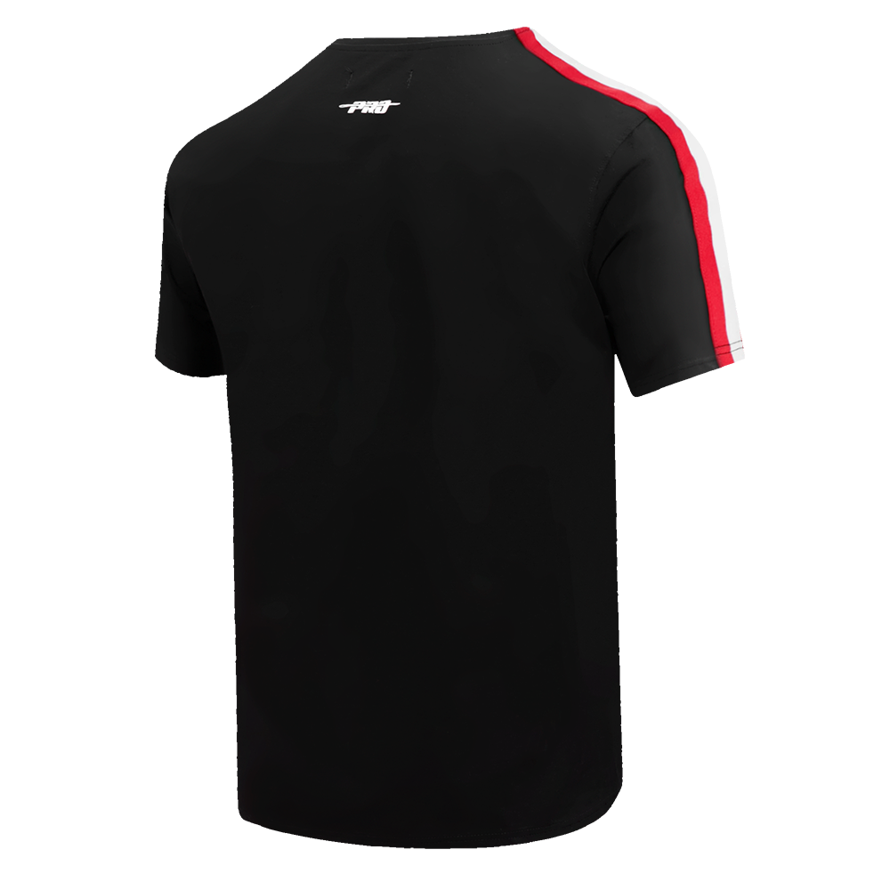 NFL SAN FRANCISCO 49ERS RETRO CLASSIC T-SHIRT À RAYURES POUR HOMME (NOIR/ROUGE)