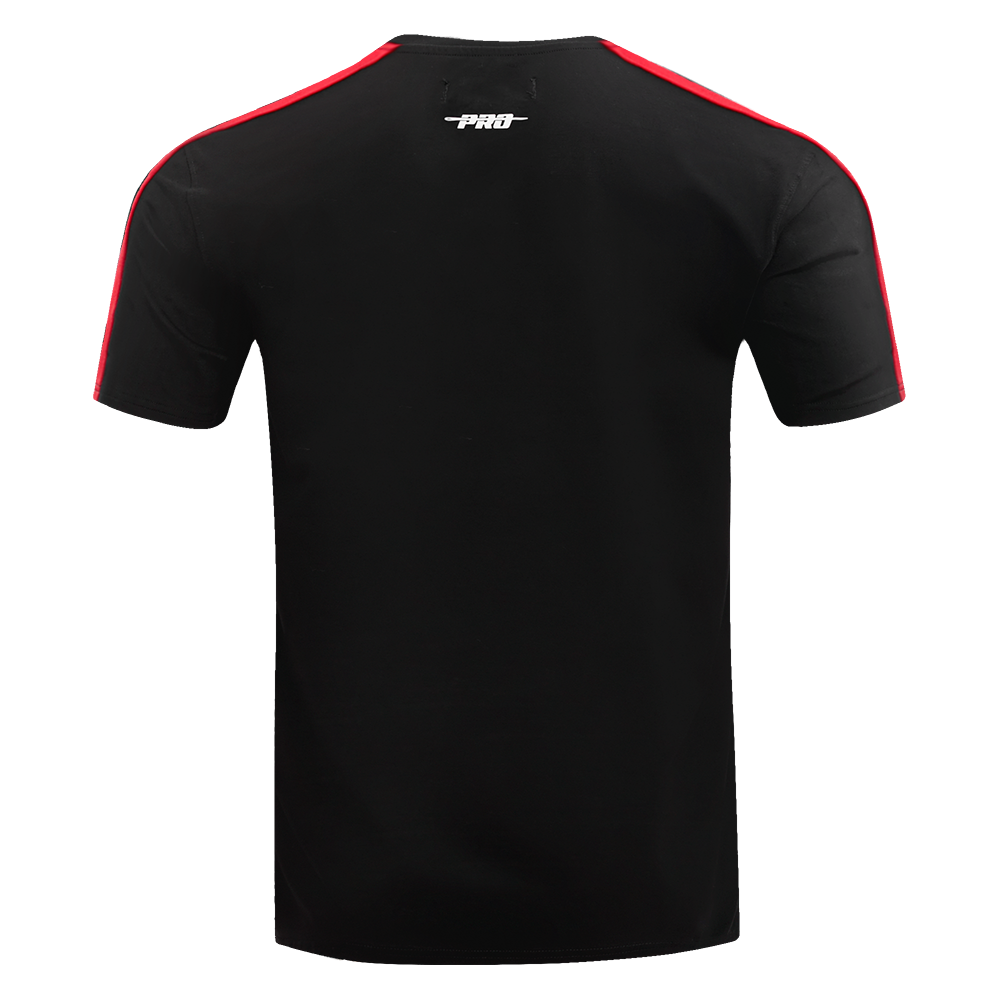 NFL SAN FRANCISCO 49ERS RETRO CLASSIC T-SHIRT À RAYURES POUR HOMME (NOIR/ROUGE)
