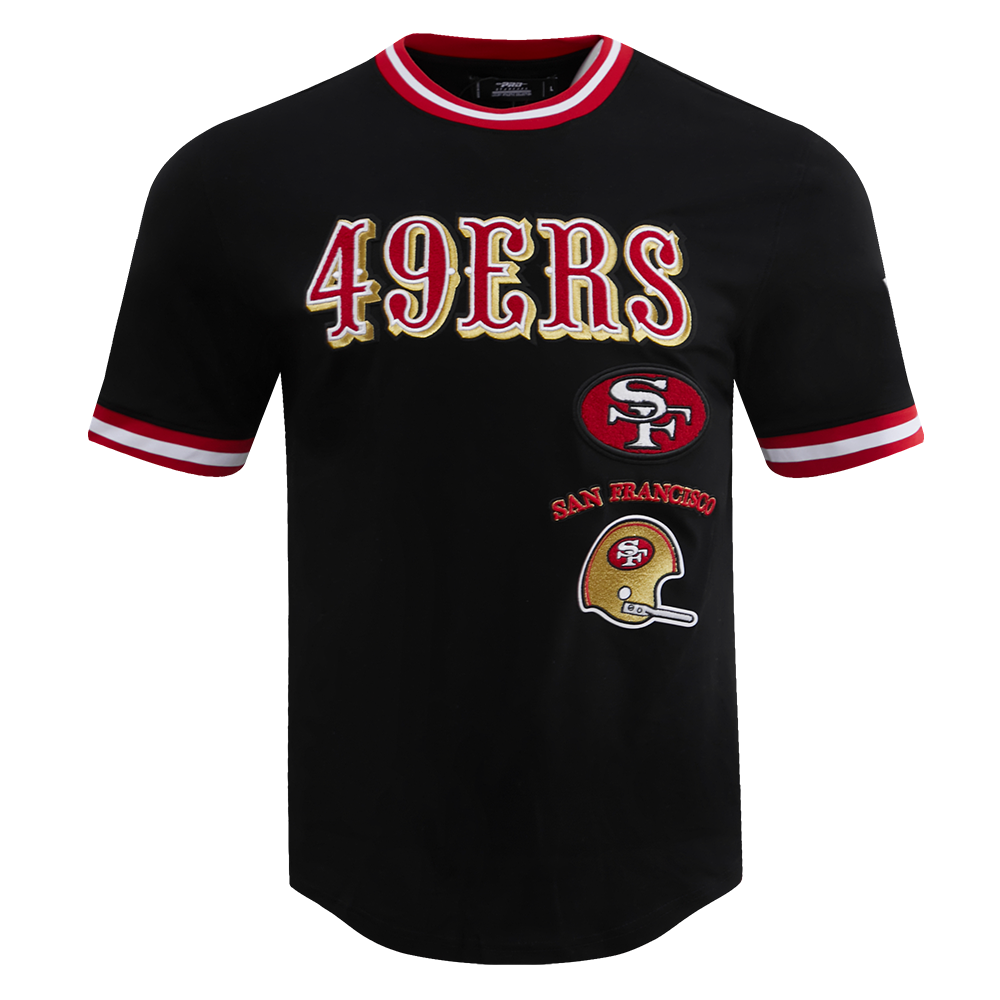 NFL SAN FRANCISCO 49ERS RETRO CLASSIC MEN'S TEE (BLACK/RED)
