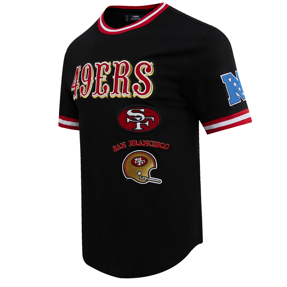 NFL SAN FRANCISCO 49ERS RETRO CLASSIC MEN'S TEE (BLACK/RED)