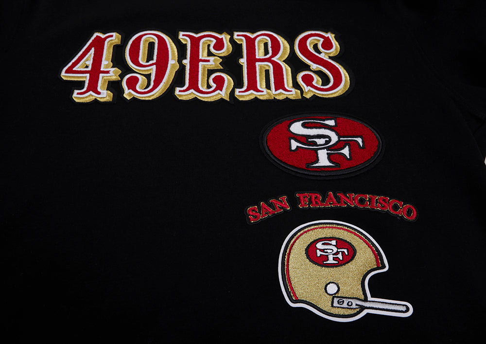 NFL SAN FRANCISCO 49ERS RETRO CLASSIC MEN'S TEE (BLACK/RED)