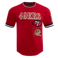 NFL SAN FRANCISCO 49ERS RETRO CLASSIC T-SHIRT POUR HOMME (ROUGE/NOIR)