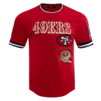 NFL SAN FRANCISCO 49ERS RETRO CLASSIC T-SHIRT POUR HOMME (ROUGE/NOIR)