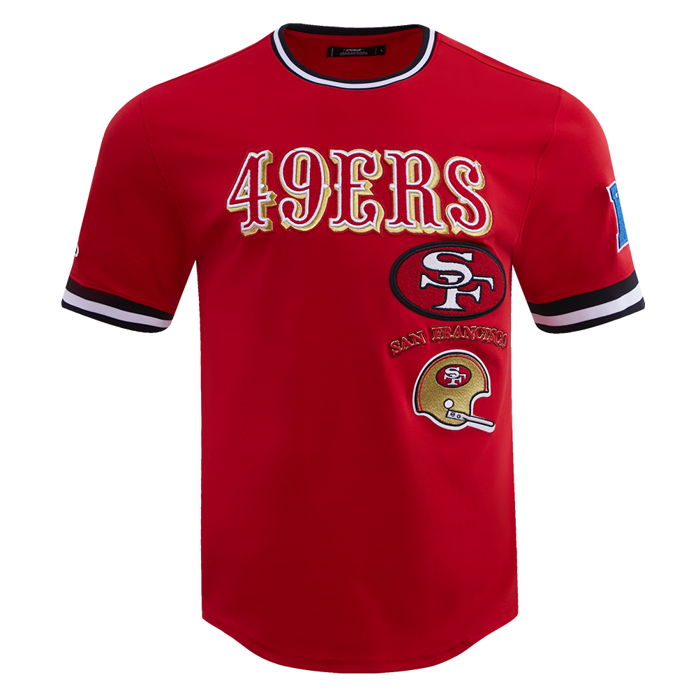 NFL SAN FRANCISCO 49ERS RETRO CLASSIC T-SHIRT POUR HOMME (ROUGE/NOIR)