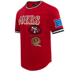 NFL SAN FRANCISCO 49ERS RETRO CLASSIC T-SHIRT POUR HOMME (ROUGE/NOIR)