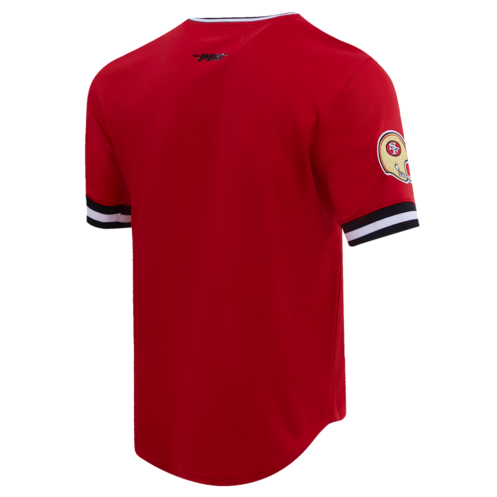 NFL SAN FRANCISCO 49ERS RETRO CLASSIC T-SHIRT POUR HOMME (ROUGE/NOIR)