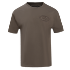 NFL SAN FRANCISCO 49ERS NEUTRAL DROP SHOULDER MEN'S TEE (DARK TAUPE)