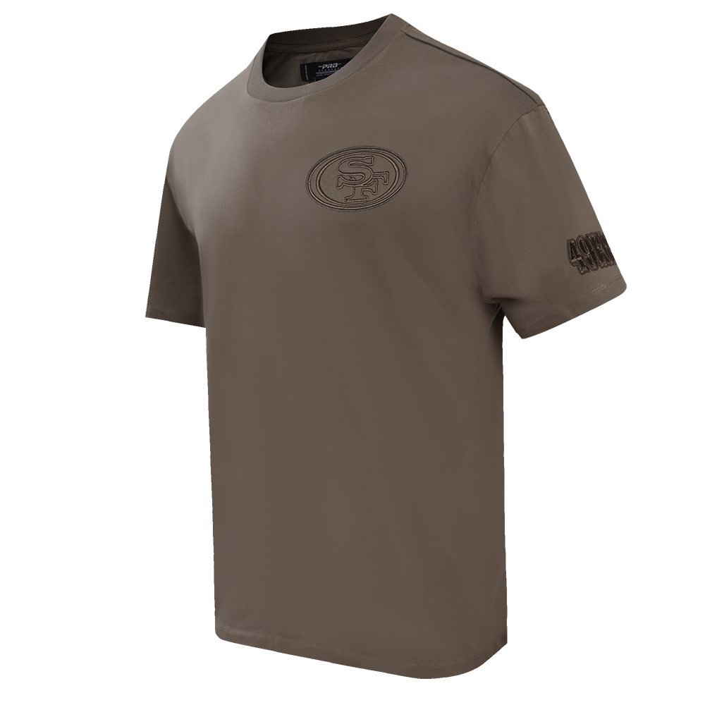 NFL SAN FRANCISCO 49ERS NEUTRAL DROP SHOULDER MEN'S TEE (DARK TAUPE)