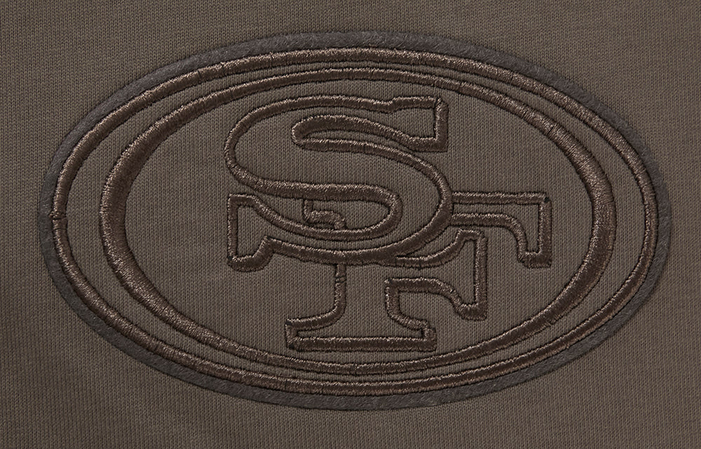 NFL SAN FRANCISCO 49ERS NEUTRAL DROP SHOULDER MEN'S TEE (DARK TAUPE)