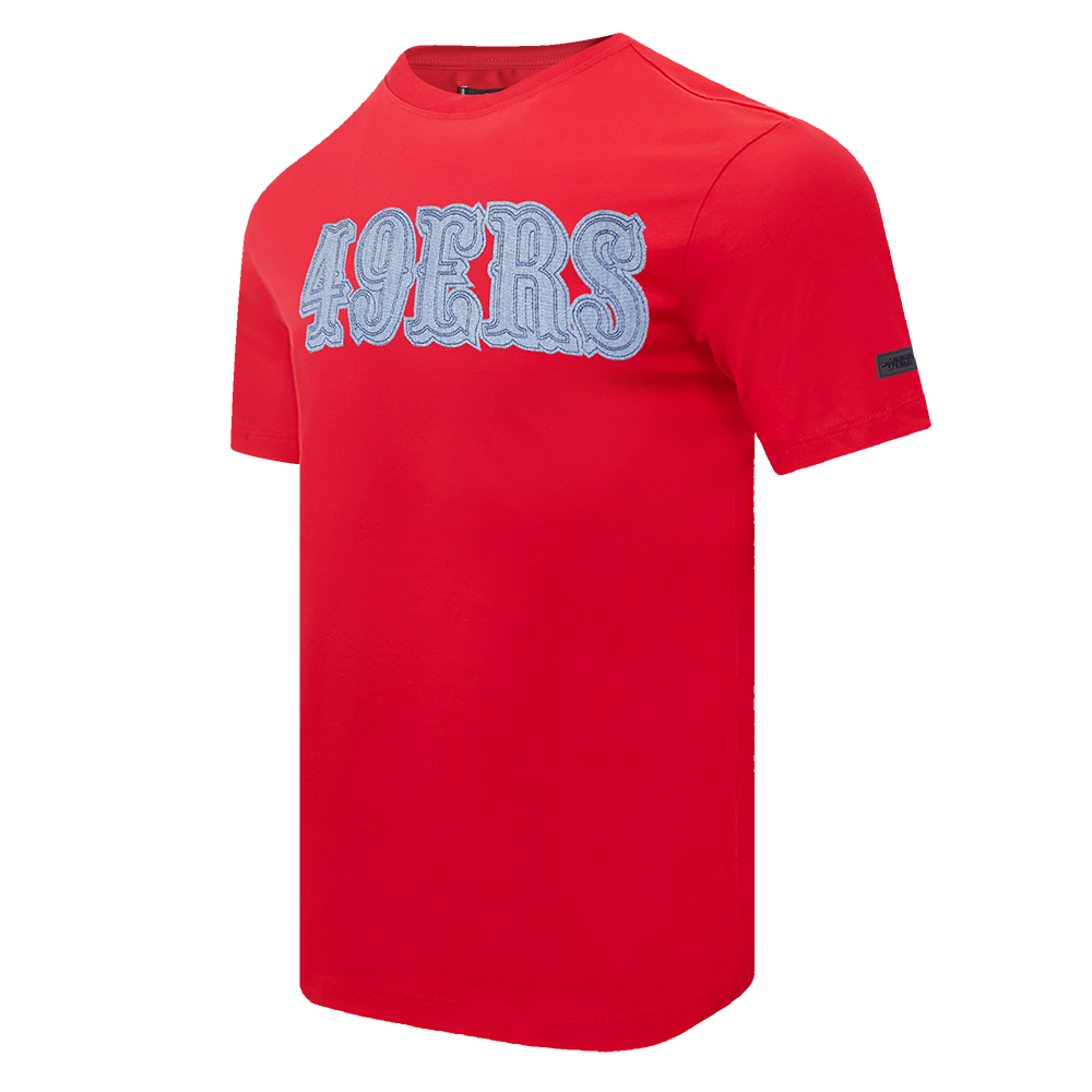 NFL SAN FRANCISCO 49ERS VARSITY BLUES MEN'S TEE (RED)