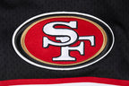 NFL SAN FRANCISCO 49ERS CLASSIC SHORT EN FILET POUR HOMME (NOIR/ROUGE)