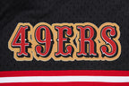 NFL SAN FRANCISCO 49ERS CLASSIC SHORT EN FILET POUR HOMME (NOIR/ROUGE)