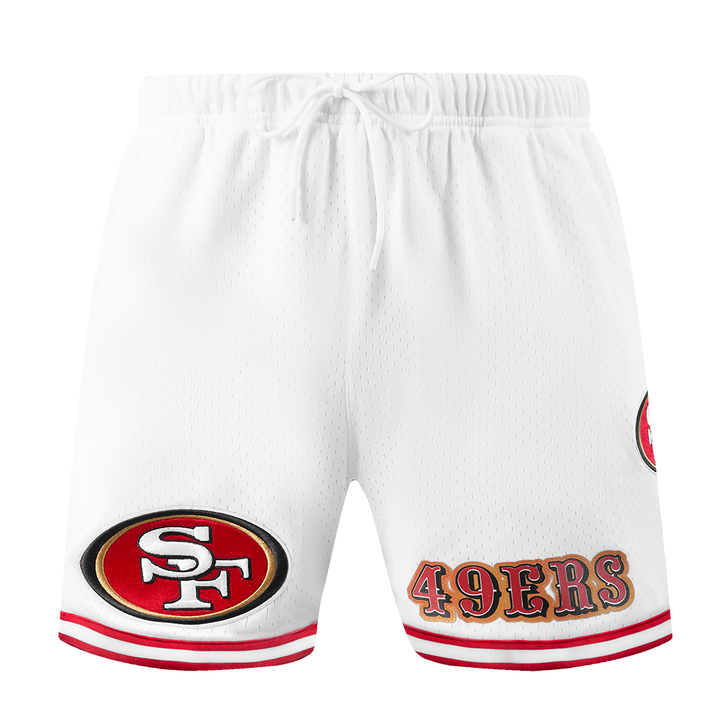 NFL SAN FRANCISCO 49ERS CLASSIC MESH MEN'S SHORT (WHITE/RED)