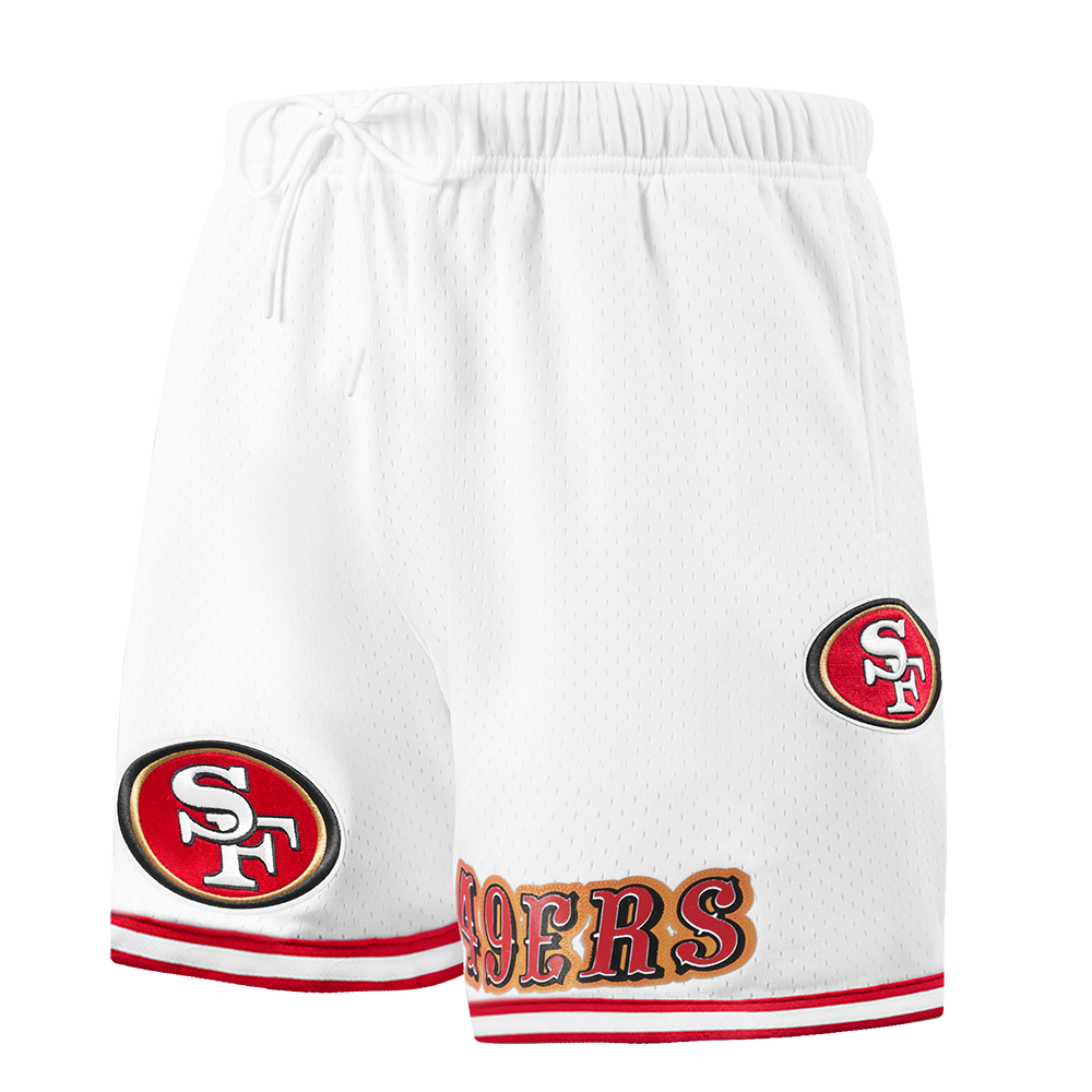 NFL SAN FRANCISCO 49ERS CLASSIC MESH SHORT POUR HOMME (BLANC/ROUGE)