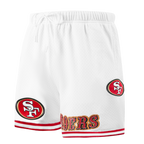 NFL SAN FRANCISCO 49ERS CLASSIC MESH SHORT POUR HOMME (BLANC/ROUGE)