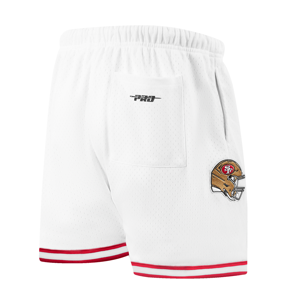 NFL SAN FRANCISCO 49ERS CLASSIC MESH SHORT POUR HOMME (BLANC/ROUGE)