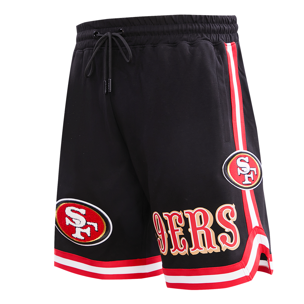 NFL SAN FRANCISCO 49ERS CLASSIC CHENILLE MEN'S SHORT (BLACK)