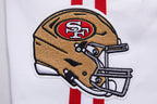 NFL SAN FRANCISCO 49ERS CLASSIC CHENILLE SHORT EN MAILLE DOUBLE (BLANC)
