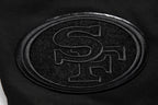 NFL SAN FRANCISCO 49ERS TRIPLE BLACK SHORT EN MAILLE DOUBLE (TRIPLE NOIR)