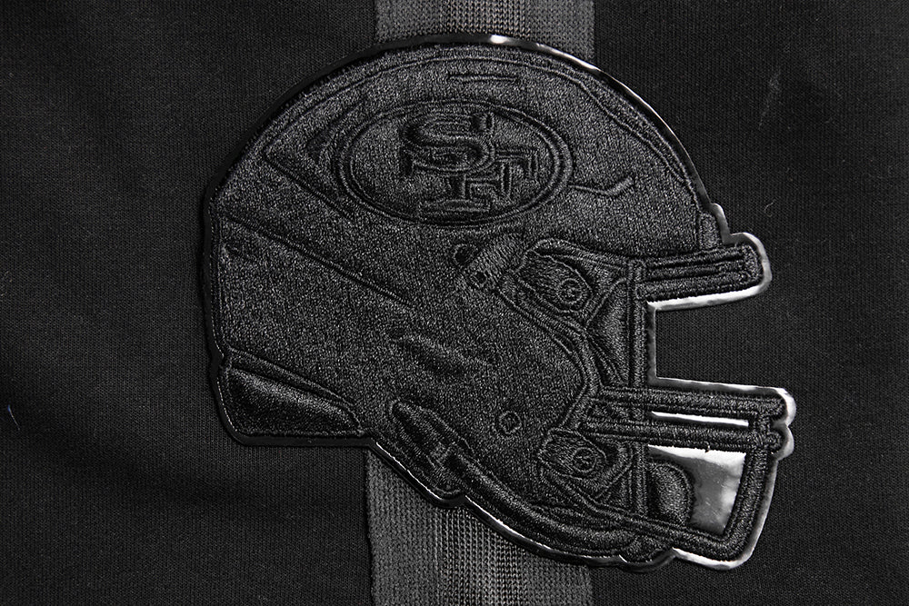 NFL SAN FRANCISCO 49ERS TRIPLE BLACK SHORT EN MAILLE DOUBLE (TRIPLE NOIR)