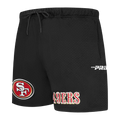 NFL SAN FRANCISCO 49ERS SOUVENIR SHORT EN FILET POUR HOMME (NOIR)