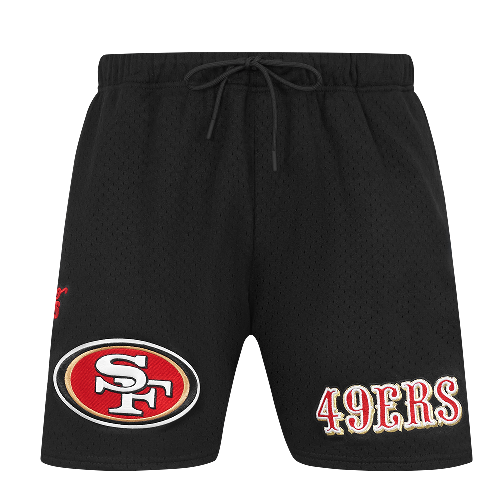 NFL SAN FRANCISCO 49ERS SOUVENIR SHORT EN FILET POUR HOMME (NOIR)