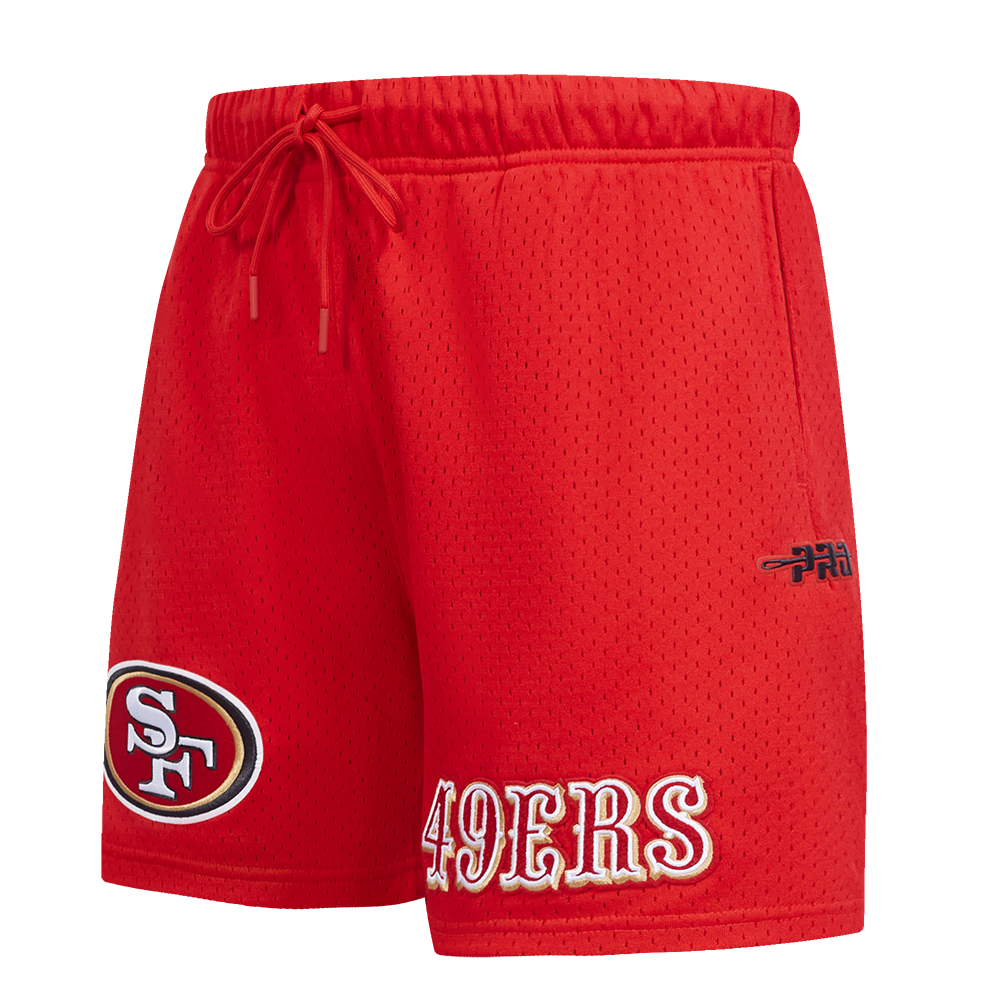 NFL SAN FRANCISCO 49ERS SOUVENIR SHORT EN FILET POUR HOMME (ROUGE)