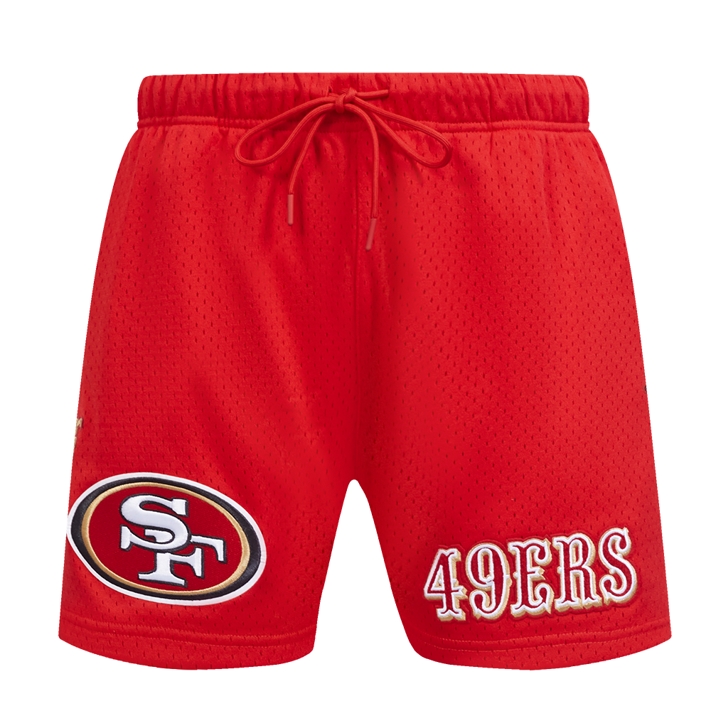 NFL SAN FRANCISCO 49ERS SOUVENIR SHORT EN FILET POUR HOMME (ROUGE)