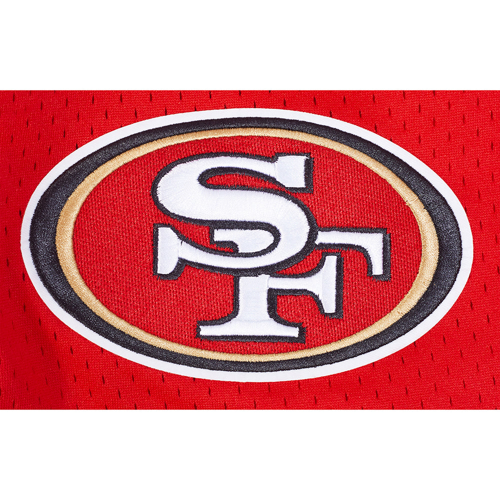 NFL SAN FRANCISCO 49ERS SOUVENIR SHORT EN FILET POUR HOMME (ROUGE)