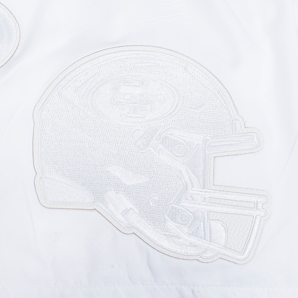 NFL SAN FRANCISCO 49ERS WHITE OUT SHORT TISSÉ POUR HOMME (BLANC)