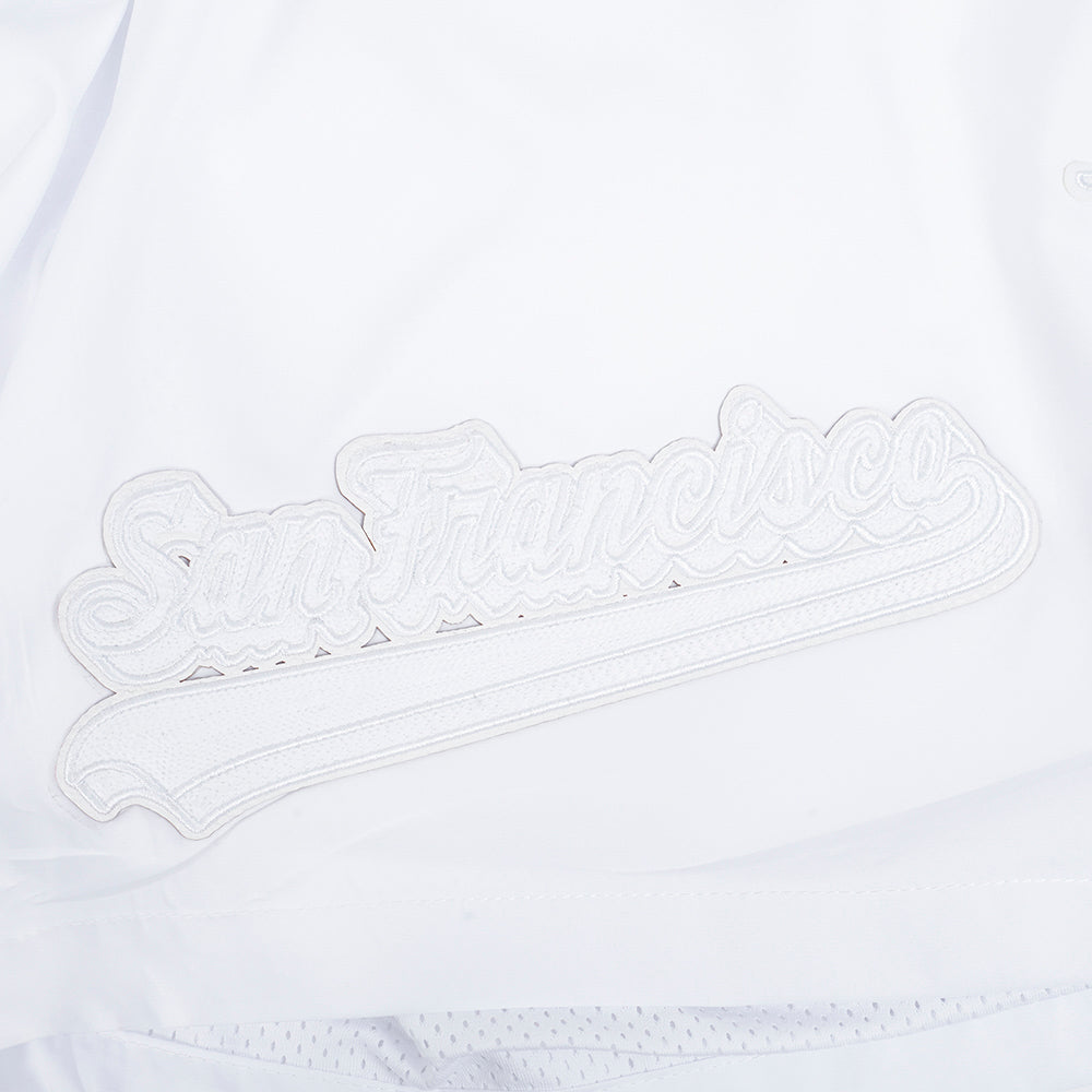 NFL SAN FRANCISCO 49ERS WHITE OUT SHORT TISSÉ POUR HOMME (BLANC)